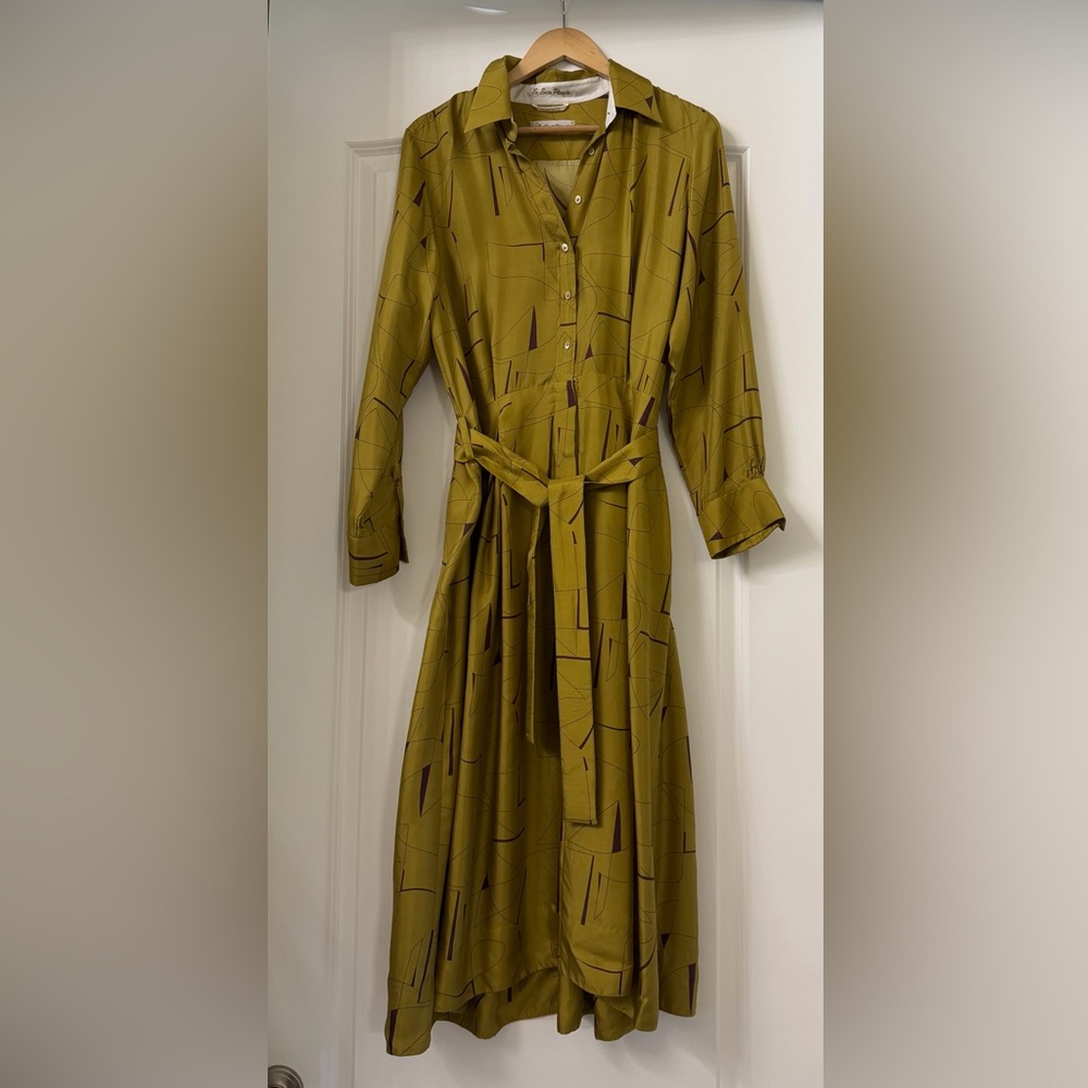 Olive Green Shirt Dress